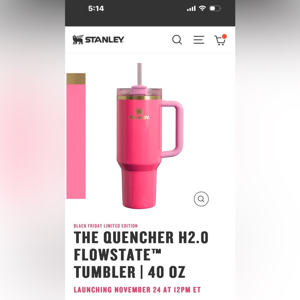 AVAILABLE 11.29!! Limited Edition Stanley Pink Parade 40oz Tumbler